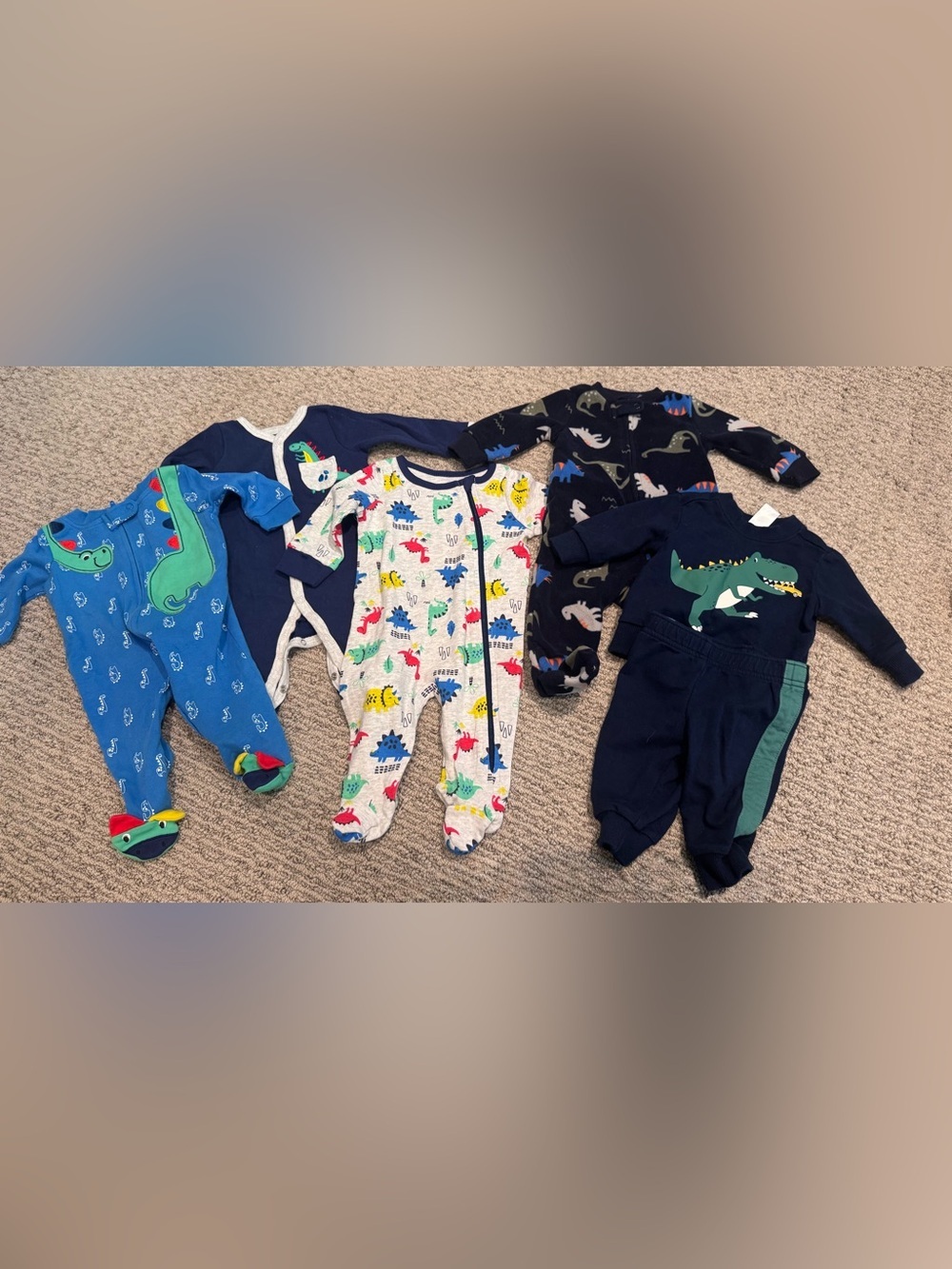Baby Dinosaur Outfit & Sleeper Bundle-5 total
